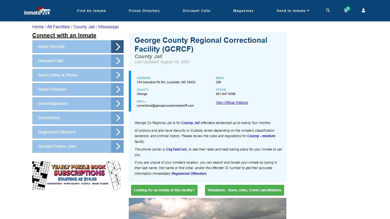 George County Regional Correctional Facility (GCRCF)